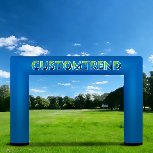 15FT Custom Square Air-Sealed Inflatable Arch, Personalized Arches with Logo & Text for Events, Sports, Parties, Trade Shows, Indoor & Outdoor Use, Easy Setup, Air Pump Included