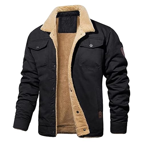 Veste cargo doublée Sherpa homme contre le froid et le vent