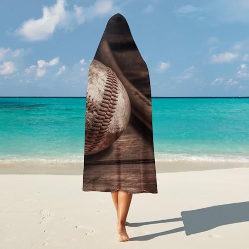 Couverture à capuche imprimé baseball cape portable de voyage et bureau - 6