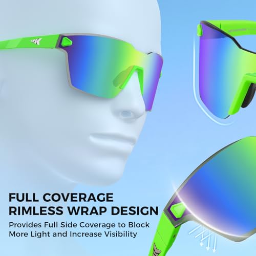 Image of KastKing Tarkio Polarized Fishing Sunglasses, One Piece PC Lens Rimless