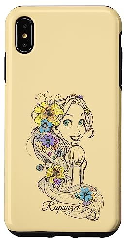 Coque iPhone XS Max Disney Tangled Rapunzel floral antichoc