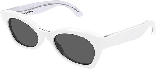 Balenciaga Gafas de sol de mariposa para mujer, Blanco