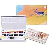 Professionele Aquarelverf, 48 levendige kleuren, Waterverf voor kinderen met 12 aquarelpapieren, 2 pennen, 2 sponzen, 1…