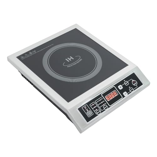 Plaque à induction 3500 W - 1 plaque - Plaque à induction portable avec 10 niveaux de température - Minuterie et programmes automatiques - Pour camping-car,...