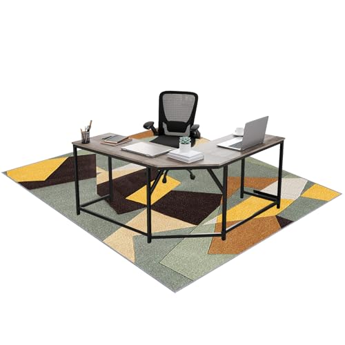 QUIYAEZY Tappeto per Sedia Ufficio, Tappetino Gaming Pavimento, Tappetino di Protezione per Pavimento, Tappeto sotto Sedia Rotelle, Tappeto Multiuso per la Casa, Tappeto Salvapavimento 60 x 110 cm