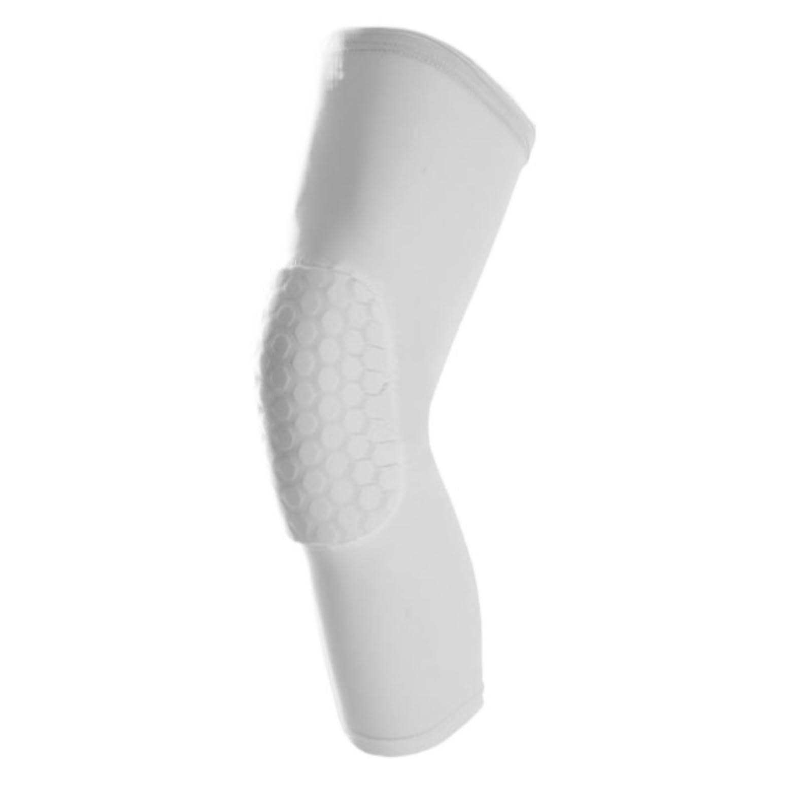Riutilizzabile Ginocchiera Un Paio di Ginocchiere da Basket Traspiranti Ginocchiere a Compressione Sportive Stabilizzante Supporto Ginocchio(White,XL)