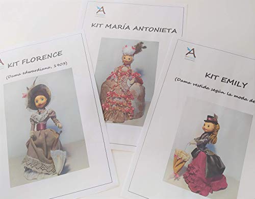 Tres Kits de muñecas de época. ¡¡¡OFERTA LIMITADA!!!