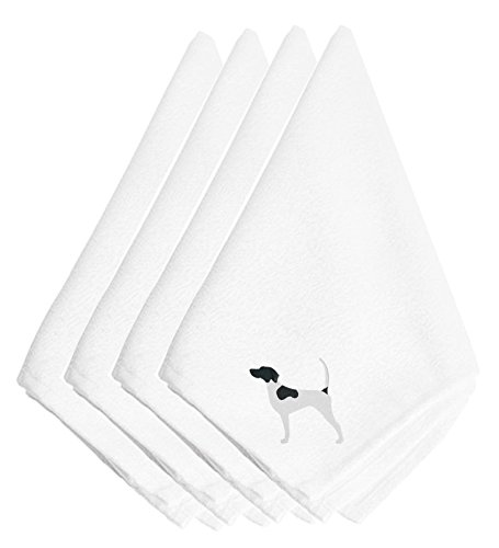 English Pointer brodée Napkins44 finitions soignées pour arts de la table haut de gamme