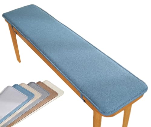 Panca antiscivolo per esterni, 120-150 cm x 40-50 cm, cuscino perfetto per panchine a 2/3 posti, baia, giardino, patio, sedie lunghe, altalene e portico in pelliccia