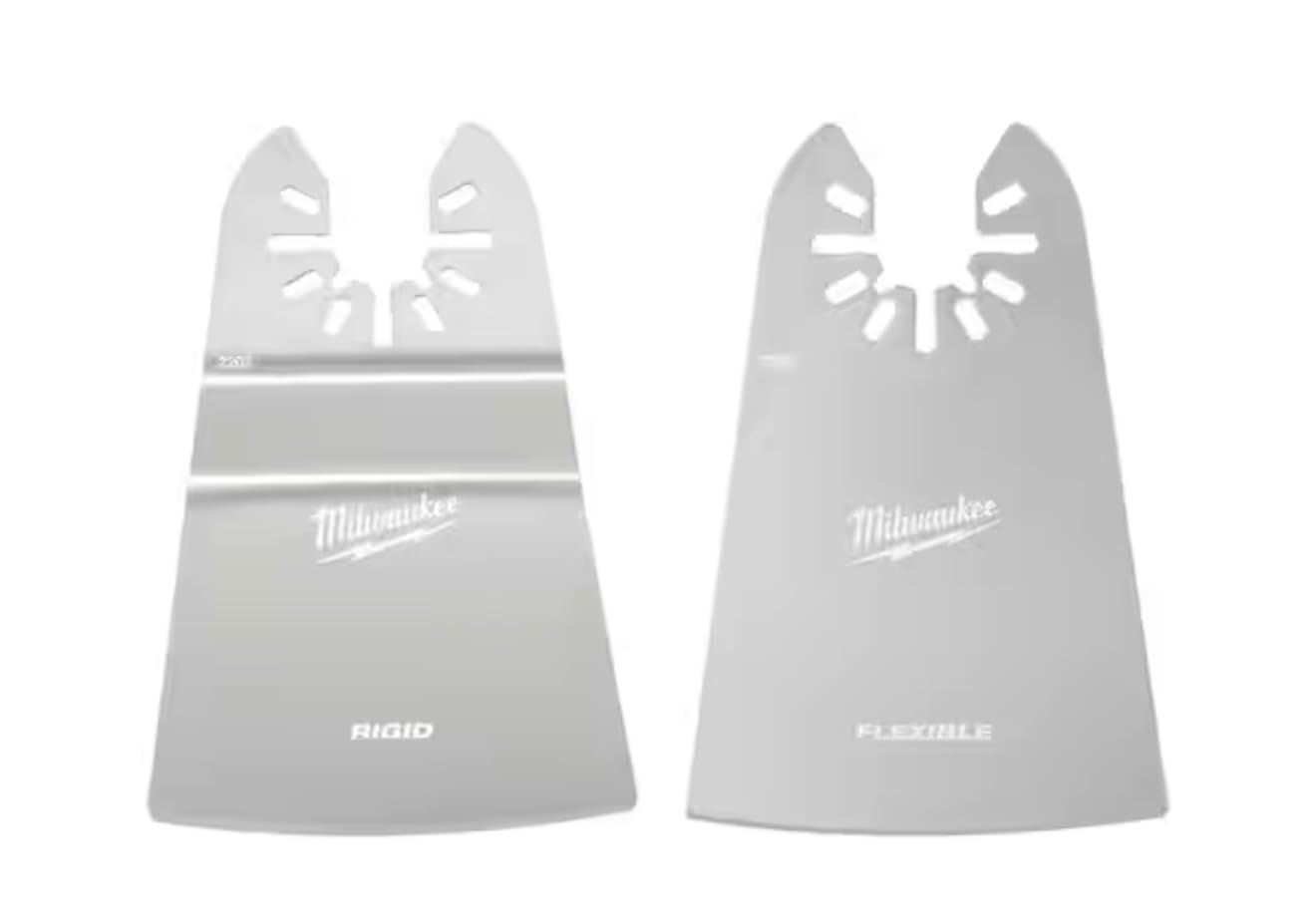 Lames oscillantes pour racloir : lot de 2 spatules 4,5 cm pour décoller moquette et silicone