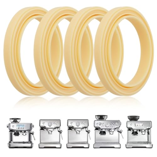 Coffee Machine Seal Set, 4 Pcs Coffee Machine Brew Group Head Seal Gasket, No BPA Silicone Gasket Seal for Breville Espresso Machine 878/870/860/840/810/500/450/ Sage 500/870/875/880/810/878