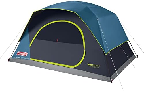 Tienda Coleman Skydome 6, Amplia Tienda de campaña para Seis Personas, Montaje rápido, Suelo Totalmente Integrado, tecnología Dark Room para un habitáculo más Fresco y Oscuro, 100% Impermeable