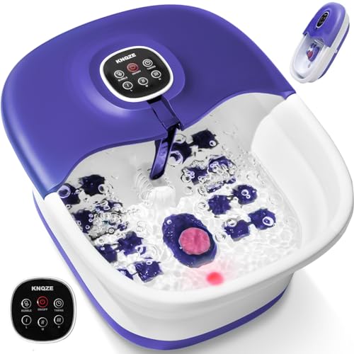 Fußsprudelbad mit Massage und Heizfunktion | Faltbares Fußmassagegerät | Fernbedienung | Wärmefunktion |...