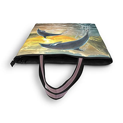 linqin Women's Shoulder Handbags Tote Purse with Zipper closure Retro Beige Honey Bees And Sunflowers4