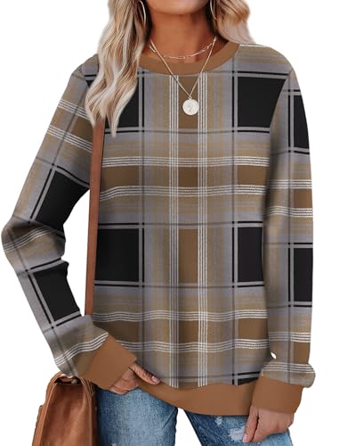 Sampeel Fashion Clothing Winter Sweaters for Women Trendy Fall Fashion 2026 Luxury Outfits Comfiest Airport Plus Size Clothes Boho Tops Plaid Shirts M