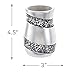 Creative Scents Silver Mosaic Bathroom Cup - Electric Toothbrush and Toothpaste Holder for Bathroom - Tooth Brush Holder Tumbler Cup for Toothbrushes, Toothpaste or Makeup Brushes (Silver)