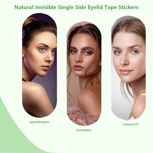 600Pcs ZMBeautk 3mm Invisible Double Eyelid Tape Instant Eye Lift Strips Double Eyelid Sticker - for Hooded, Droopy, Uneven, or Mono-eyelids Waterproof