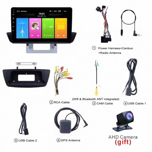 Radio de coche 2 DIN con Carplay, Android Auto y bluetooth para salpicadero de Mazda BT 50 5