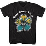 American Classics Stone Temple Pilots Rock Band STP Eye Flower Adult Short Sleeve T-Shirts - Large