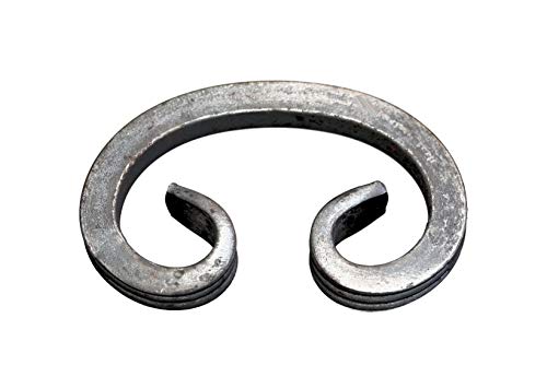 UHRIG C Schnörkel Bogen, Eisen Schnecke aus 12x12mm Vierkantstahl geschmiedet, Schmiedeeisen Zierelement für Geländer, Zaun uvm. 120x75mm