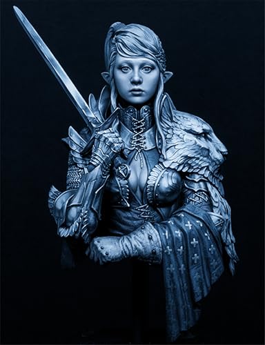Busto de resina 1/10 modelismo histórico de guerrera antigua kit de montaje