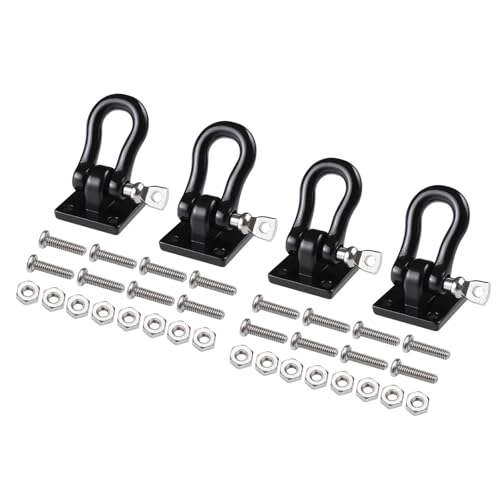 Manilles de remorquage métalliques TRX4 et Axial SCX10 - Accessoires de finition premium RC 1/10