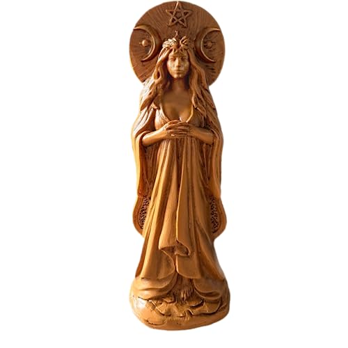 Estatua Selene Diosa de la Luna dorada miniatura 3