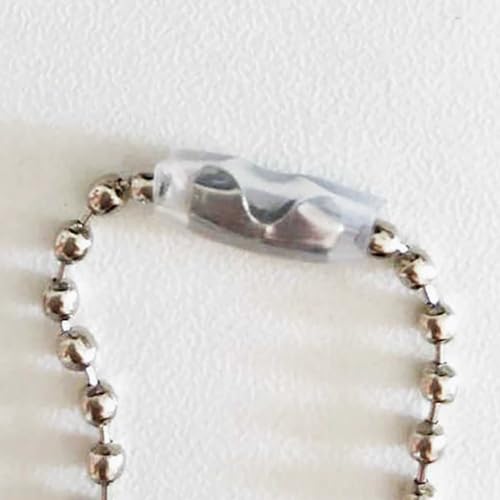 Acrylic Charm Keychain Protection Covers, Bead Ball Chain Keychain Protector Cover, Ball Chain Keychain Clasp Protectors Tube for Key Rings, Photocard Holders, Accessories (50pcs) - imagen 3