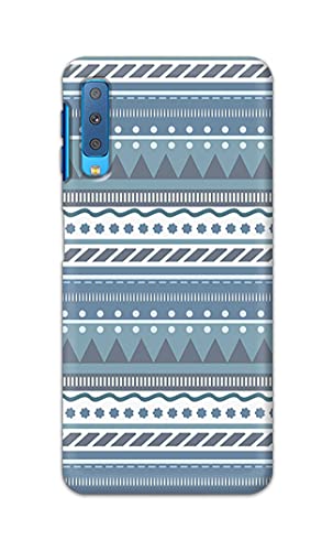Image of Printed Hard Back Cover Case for Samsung Galaxy A7 2018 Back Cover (Seamless Geometric Tribal Pattern) -1803