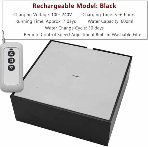 Fuente automática para gato negra miniatura 4