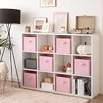 GRANNY SAYS 11 Inch Cube Storage Bins, 6-Pack Storage Cube Organizer, Pink - Image 2