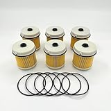 6x Fuel Filter Element OEM for ISUZU NPR NQR NPR-HD 4JJ1 3,0 4HK1 5,2L 07-21