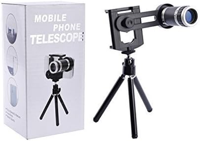 Honey Money Universal 8X Zoom Telescope and Mini Stable Stand Mobile Camera Lens with Tripod & Phone Holder for iOS and Other Smartphones