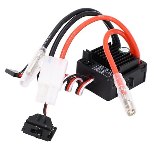 TIKATARER 60A Szczotkowany Regulator Prędkości ESC, Wodoodporny, Pyłoszczelny Elektroniczny Regulator Prędkości dla łodzi 1/10 RC Cars