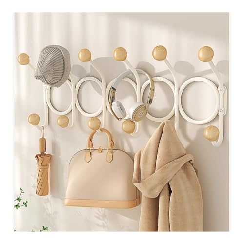 Ganchos de pared for armarios con acabado blanco minimalista y resistente 4