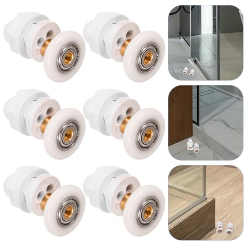 Rodillos para Puertas de Ducha 25 Mm de Nylon Resistente (6 Piezas) 4