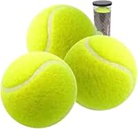Kit com 3 Bolas de Tênis Amarelo Fluorescente para Quadra Uso Recreativo e Treinamento para Treino Lazer Frescobol Beach Tennis Brinquedo Cachorro Squash Grama Praia Quadra Semi Profissional