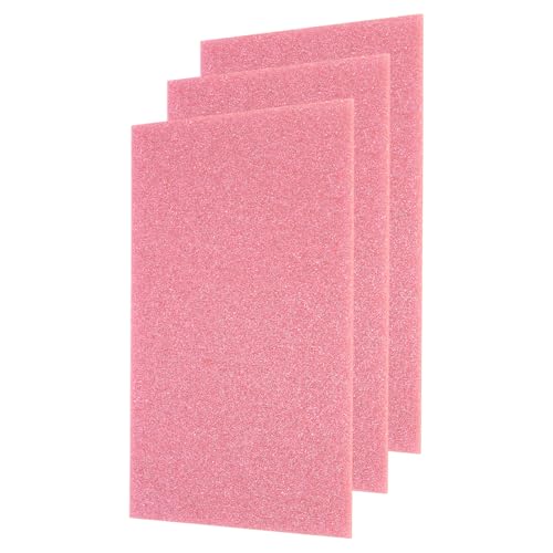 Image of MECCANIXITY 3 Pcs Pink Glitter Acrylic Sheets 1 /8 inch Thickness 12 inch x 8 inch Glossy PMMA Fluorescent Plastic Sheets Extruded Translucent Blanks for DIY Art Crafting Laser Cutting & Engraving