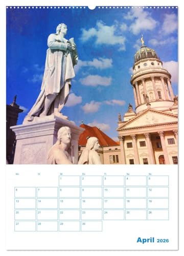 Calendrier mural 2026 Berlin DIN A2 vertical papier brillant de haute brillance - 7