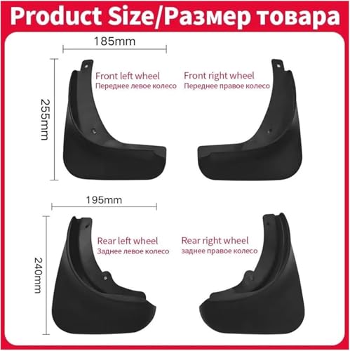 Garde-boue Skoda Superb anti projection de boue pour bas de caisse - 4