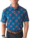 YATTA GOLF Standout Performance Golf Polo Shirts – Men’s – Desert Heat – M