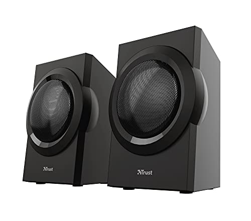 Trust Yuri 2.1 Luidsprekerset, PC Speakers Met Subwoofer, Piekvermogen Van 120W, Houten Subwoofer Met Een Basdriver Van… - Image 8