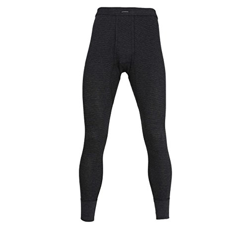 Preisvergleich Produktbild Götzburg Herren Lange Unterhose, Baumwolle, Feinripp, grau, gestreift, mit Bündchen, offener Eingriff 5
