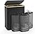 Hampers for Laundry Basket with Lid, 160L Extra Large 3 Section Clothes Divided Organizer for Bedroom, Laundry Room, Dirty Clothing Hamper, Black