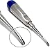 Dental Luxating Elevator Curved 4mm, Blue Handle, Stainless Steel