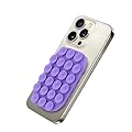 Celly, Ventosa Rettangolare Per Telefono Con 22 Ventose in Silicone, Supporto Portacellulare Versatile, Colore Viola, 9 x 6 cm
