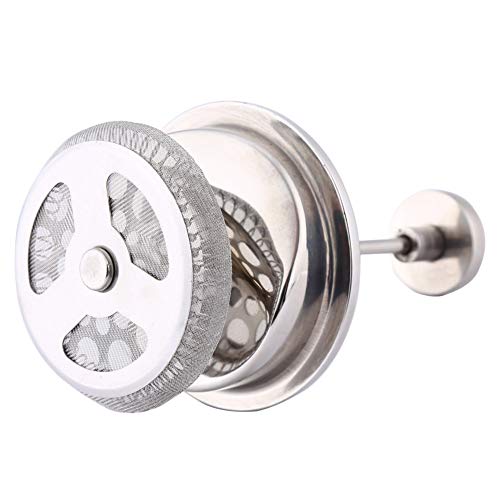 Filtro de prensa de café Walbest 3 peças de filtro de malha removível de aço inoxidável reutilizável