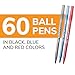 BIC Round Stic Xtra Life Assorted Ink Ballpoint Pens, Medium Point (1.0mm), 60-Count Pack of Bulk Pens, Flexible Round Barrel for Comfortable Writing, No. 1 Selling Ballpoint Pens