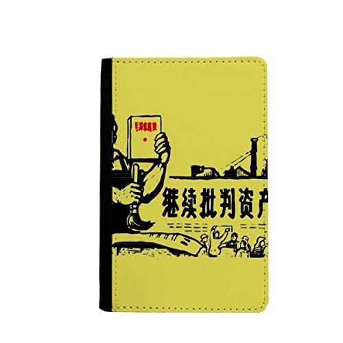 Porte-passeport paysanne chinois rouge haute finition