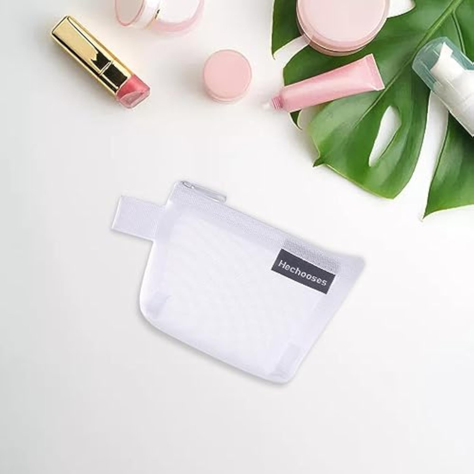 Mesh Zipper Pouch Cosmetic Travel Organizer Bag